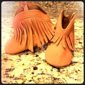 Fringe Baby Booties